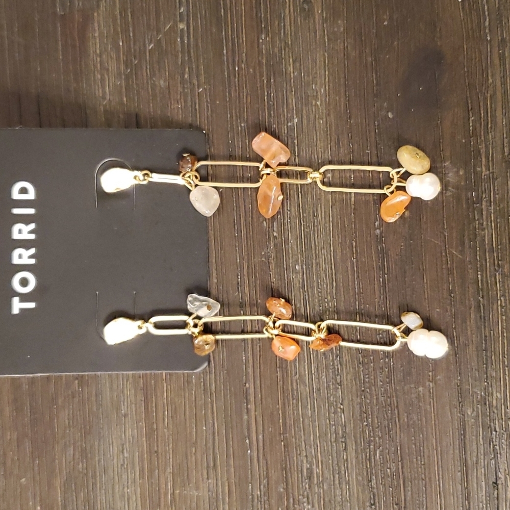 Torrid E Link Stone Dangle Earings
